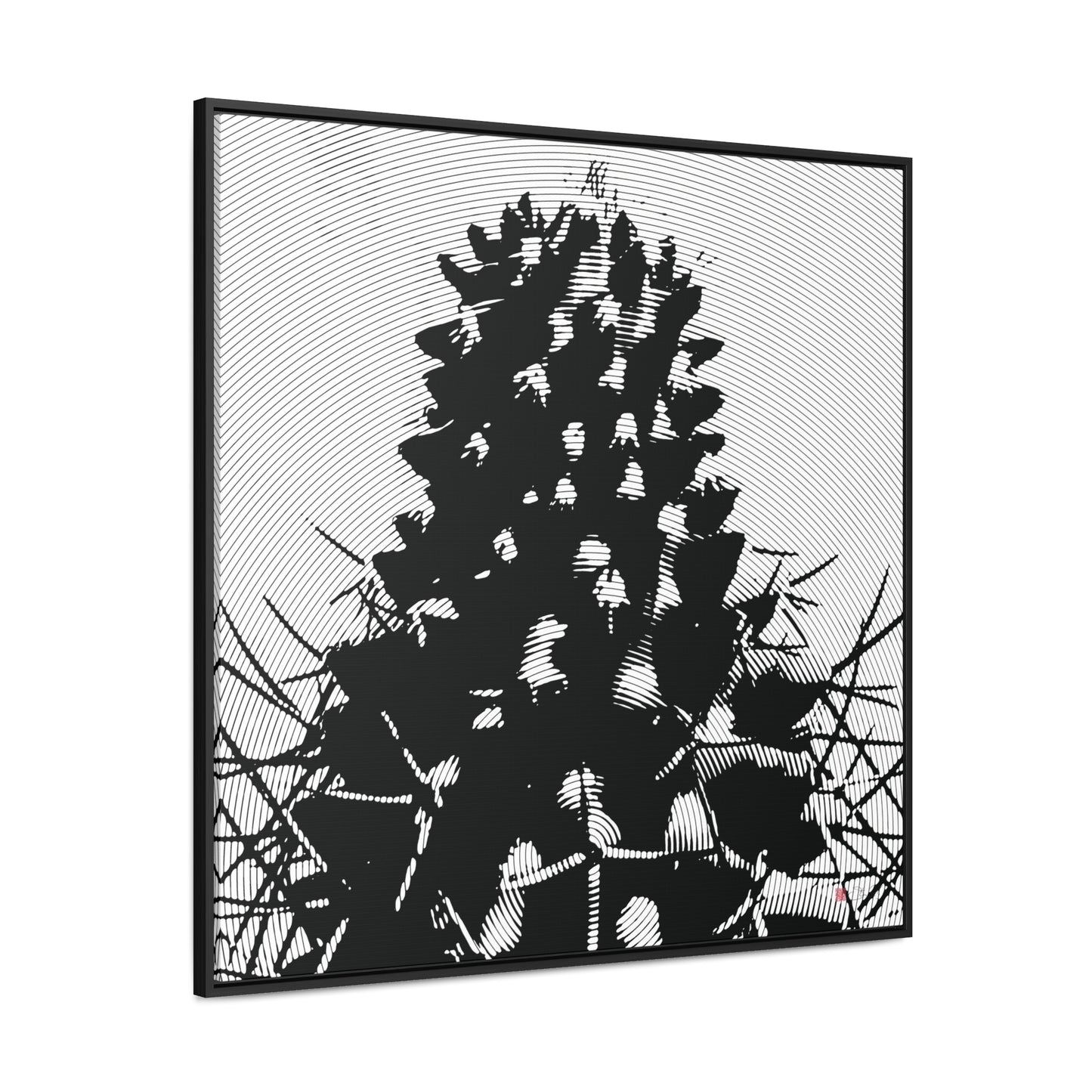 36x36" Framed Canvas Print: "Darkside of Nature" - vrmediadecor.vrmedia.com.au
