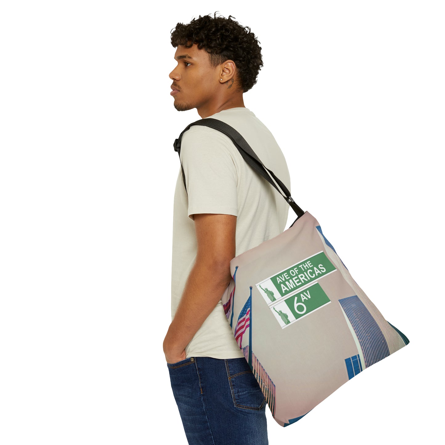Avenue of the Americas Adjustable Tote Bag