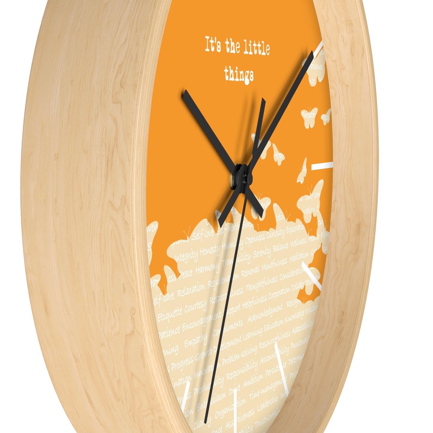 It's the little things Wall Clock - vrmediadecor.vrmedia.com.au