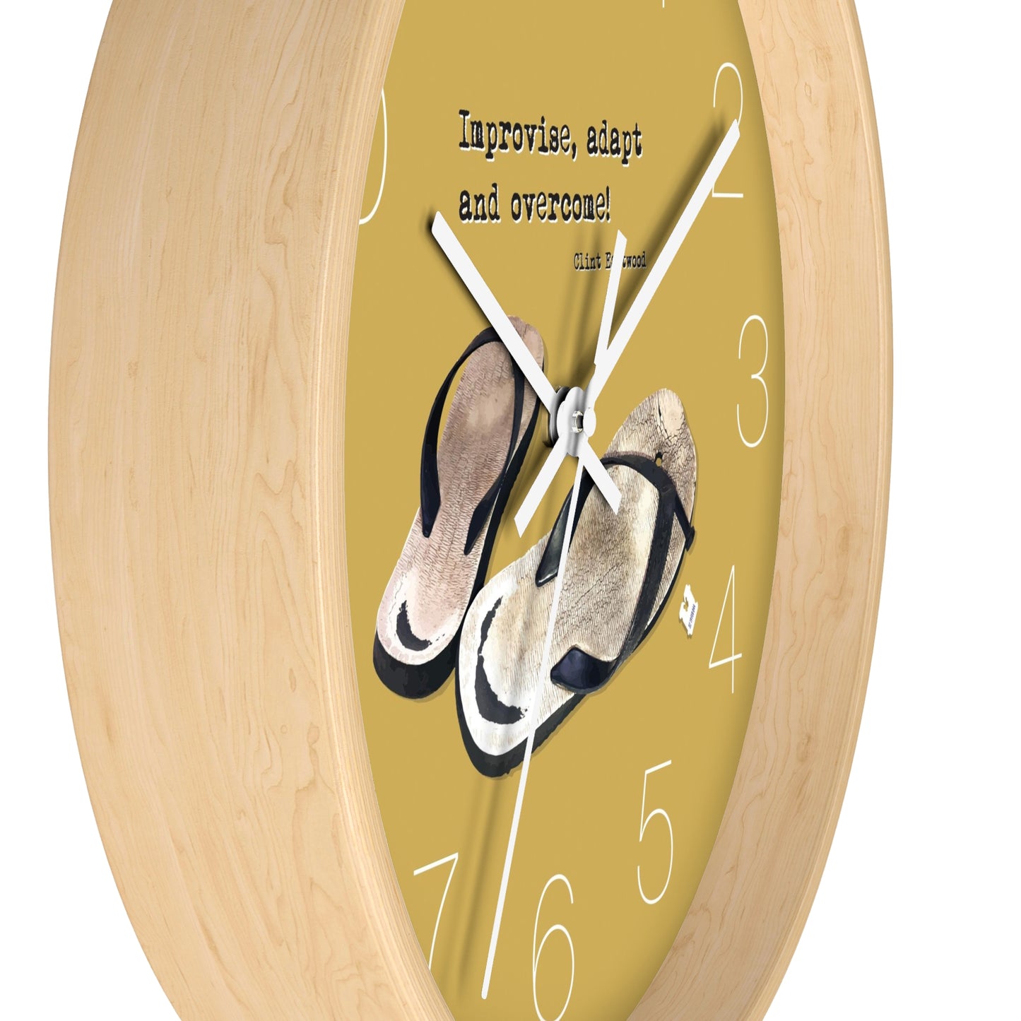 Improvise, adapt and overcome. Wall Clock - vrmediadecor.vrmedia.com.au