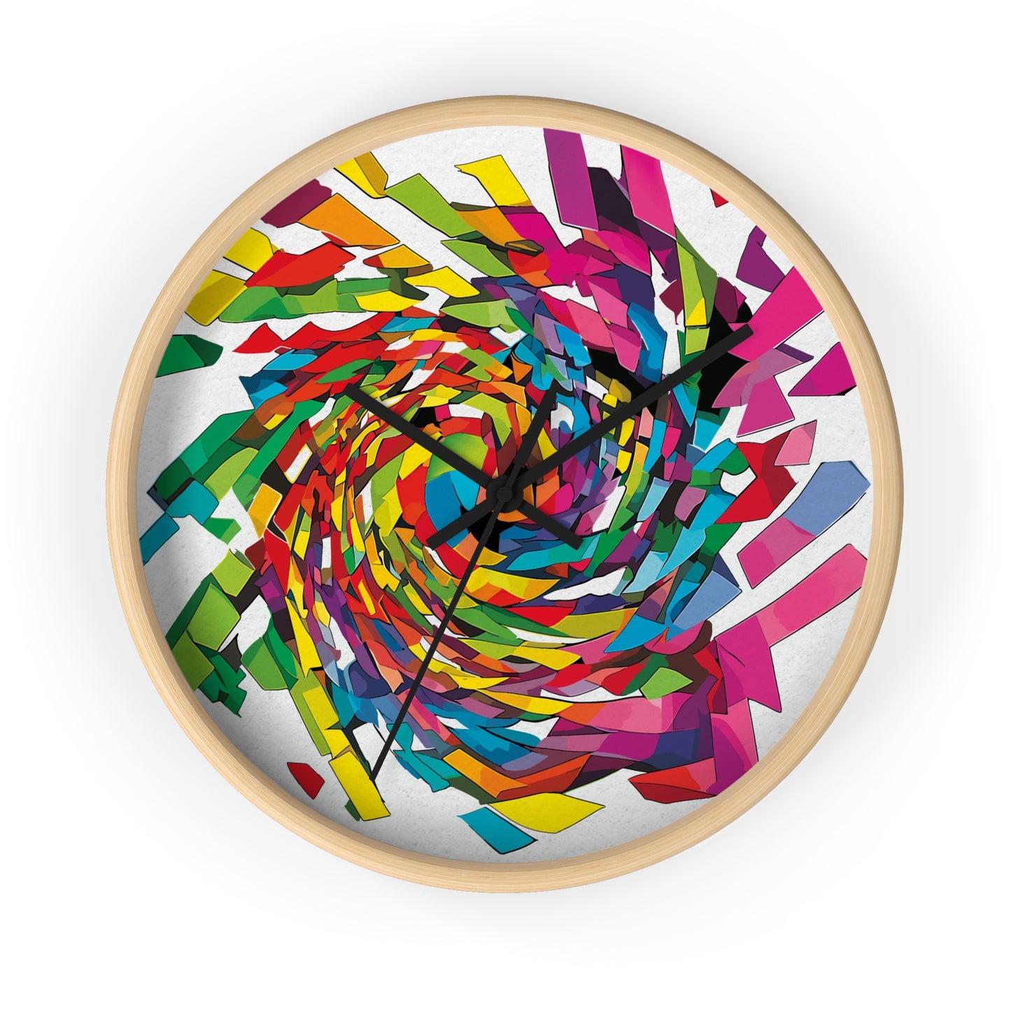 Primary Wave Wall Clock - vrmediadecor.vrmedia.com.au