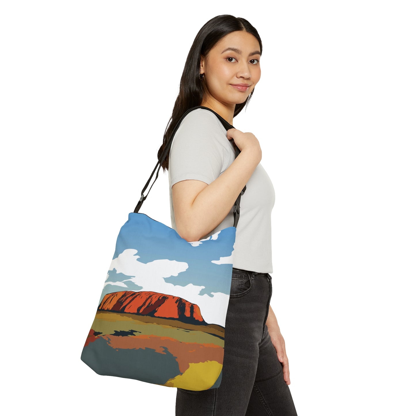 Uluru Sunset Northern Territory Adjustable Tote Bag