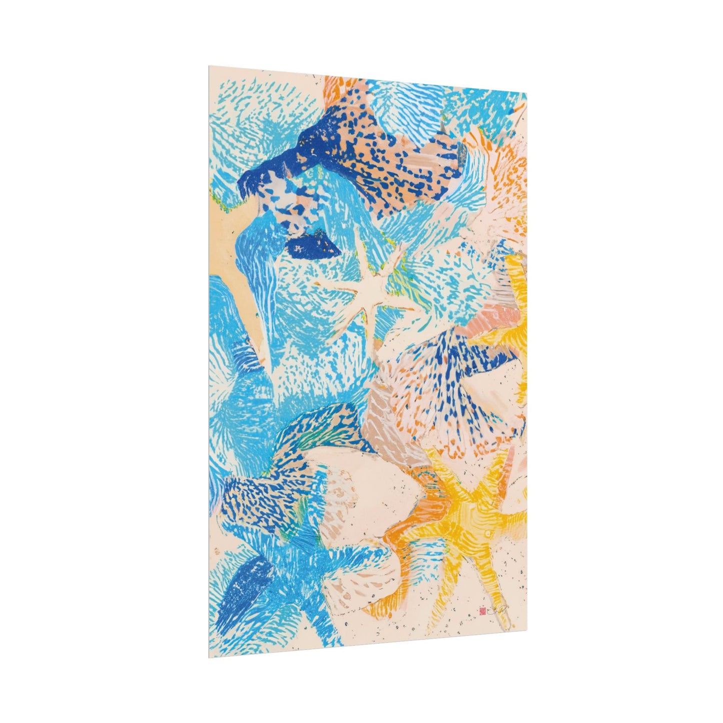 Starfish - Coastal Beach House Style Print Rolled Poster