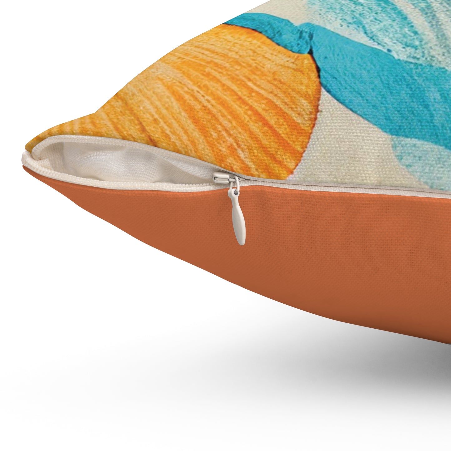 Collecting Shells Spun Polyester Square Pillow