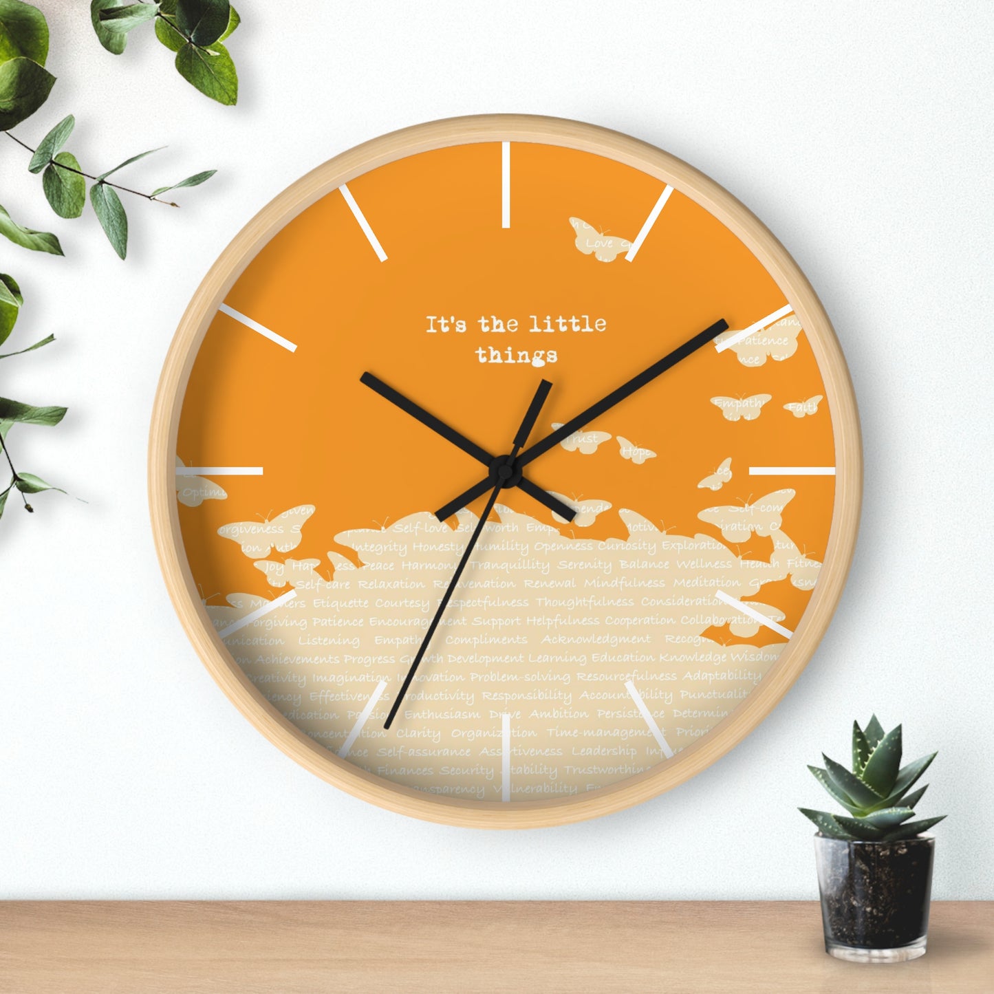 It's the little things Wall Clock - vrmediadecor.vrmedia.com.au