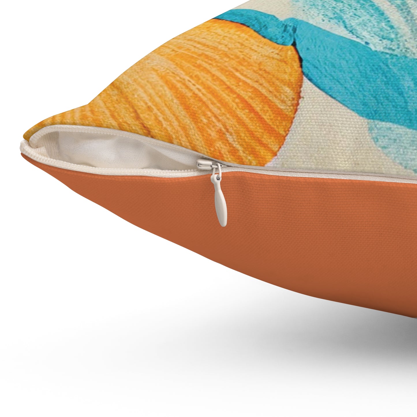 Collecting Shells Spun Polyester Square Pillow