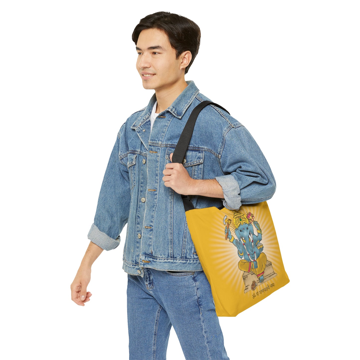 Divine Blessings Ganesha Deity Adjustable Tote Bag