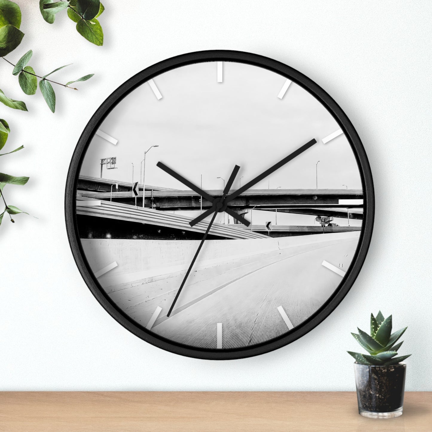 Life is a black and white Wall Clock - vrmediadecor.vrmedia.com.au
