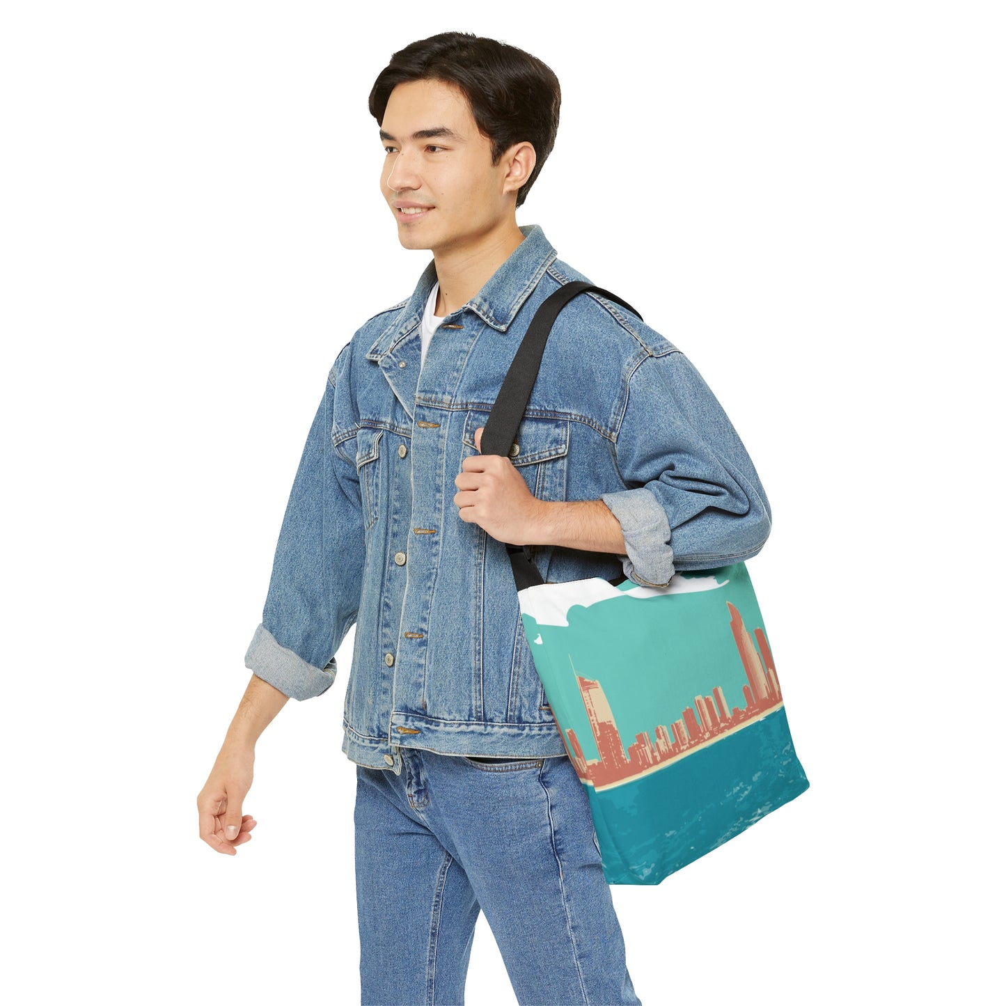 Surfers Paradise Skyline Adjustable Tote Bag