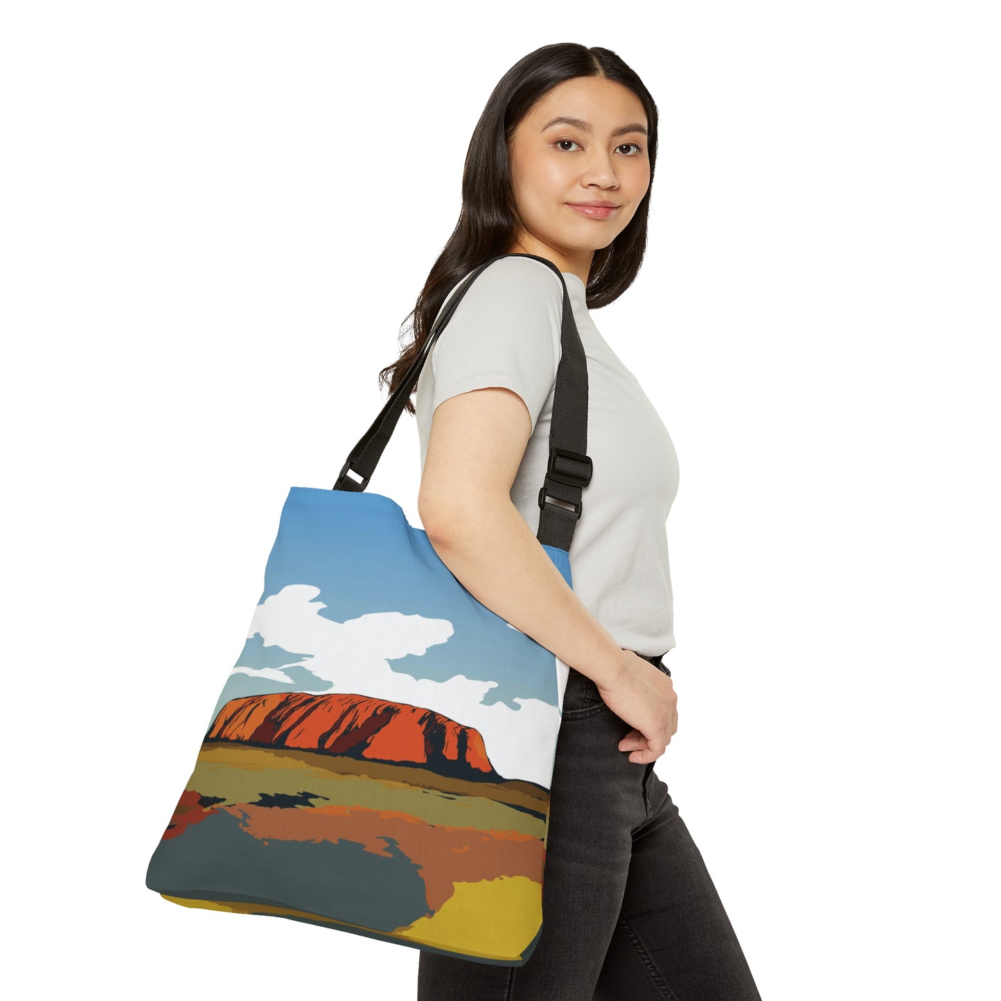 Uluru Sunset Northern Territory Adjustable Tote Bag
