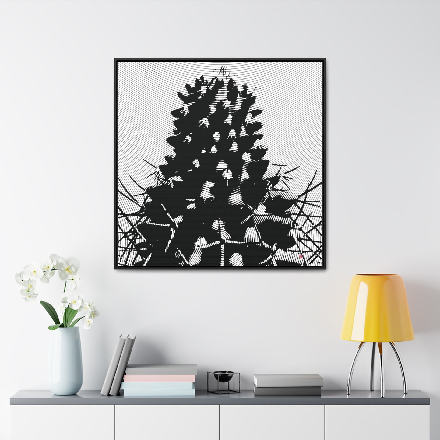 36x36" Framed Canvas Print: "Darkside of Nature" - vrmediadecor.vrmedia.com.au
