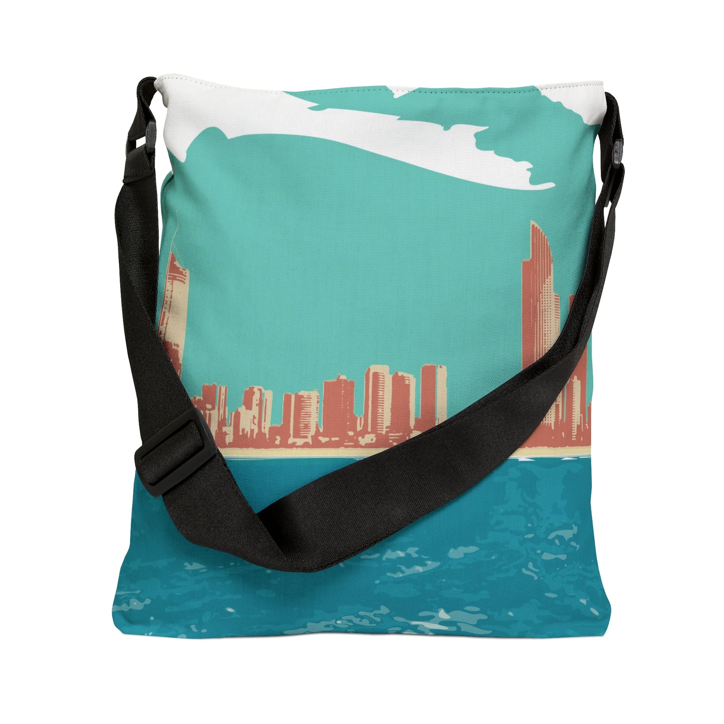 Surfers Paradise Skyline Adjustable Tote Bag