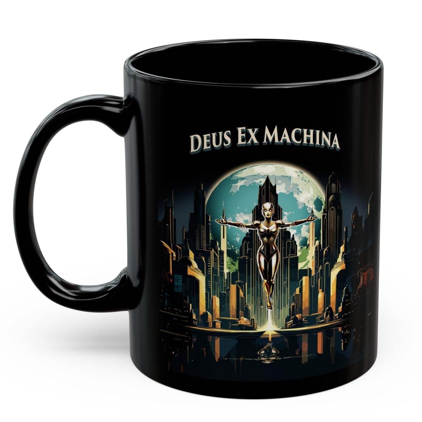 Deus Ex Machina 11oz Black Mug