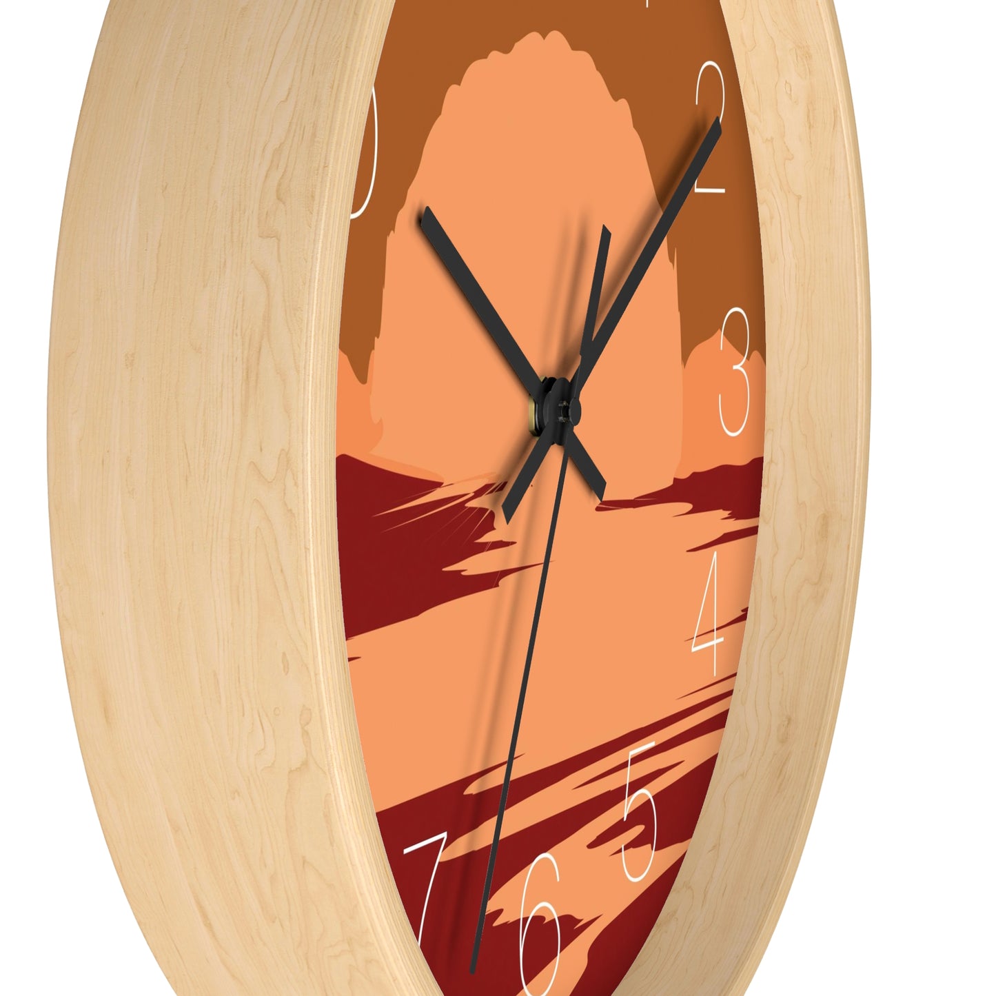 Sunset Landscape Wall Clock - vrmediadecor.vrmedia.com.au
