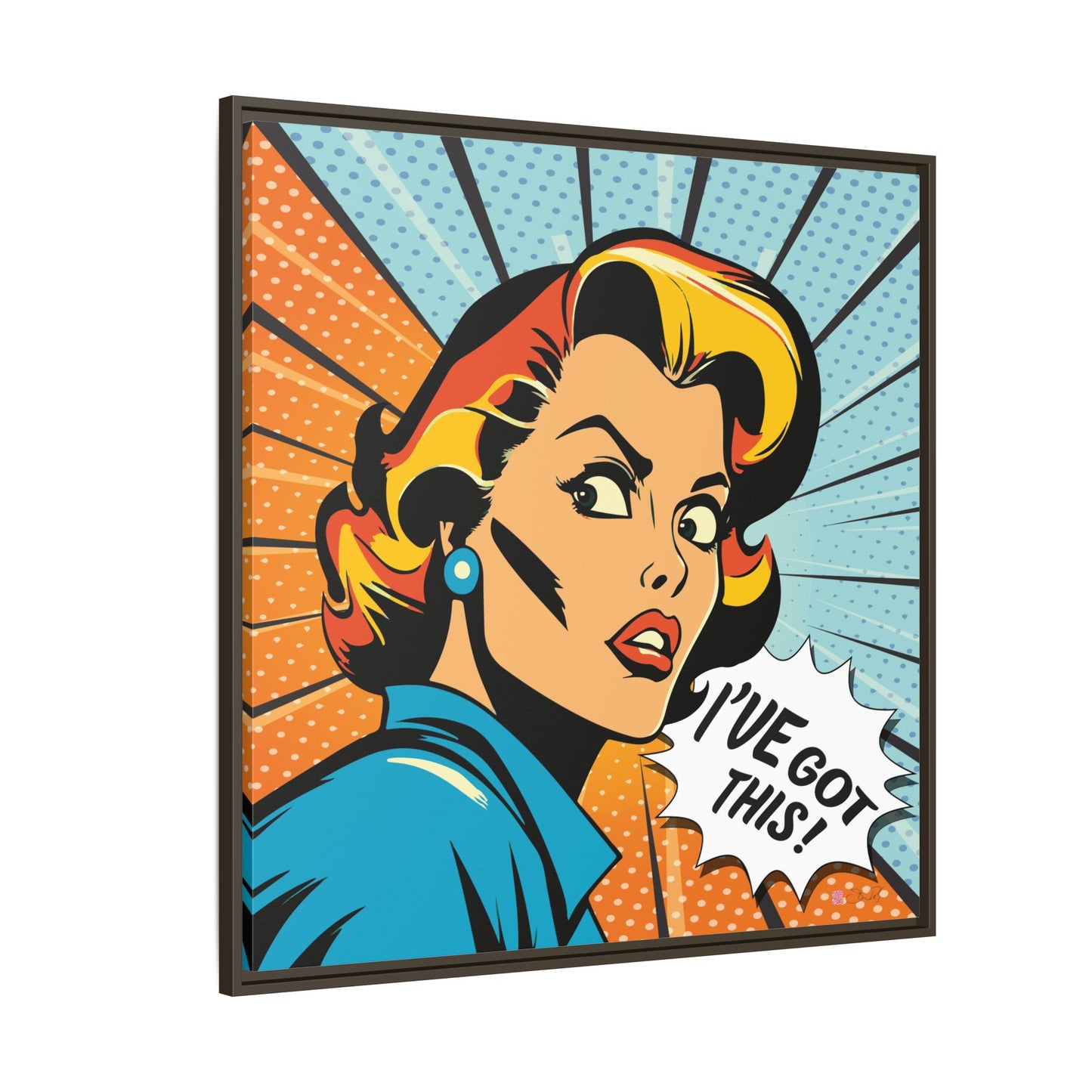 I've Got This! - Pop Art 36x36" Framed Canvas