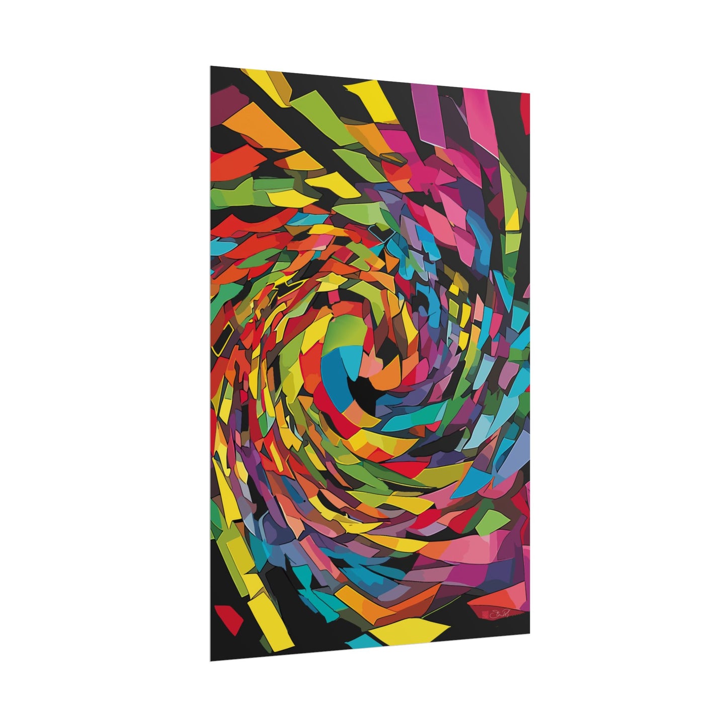 Primary Wave - Abstract Art Rolled Poster