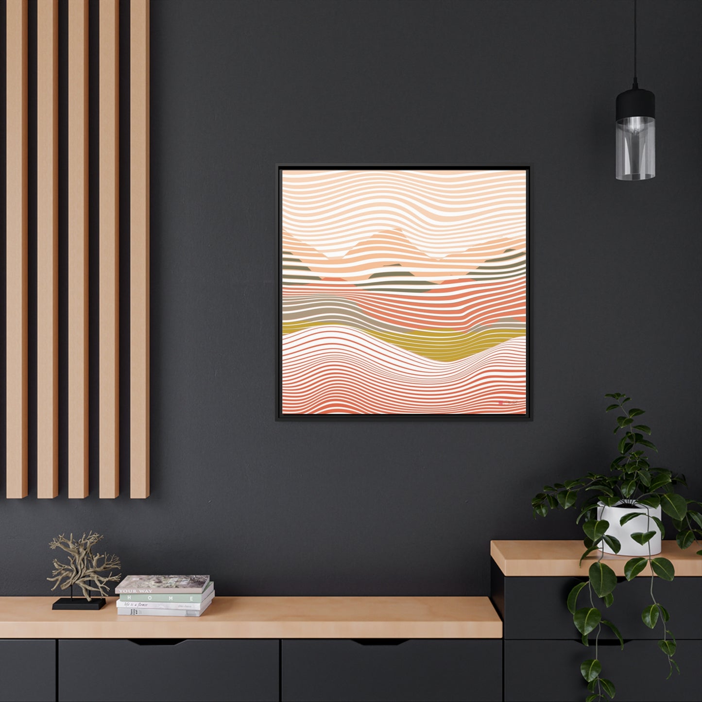 32x32" Framed Canvas: "Summer Heatwave"