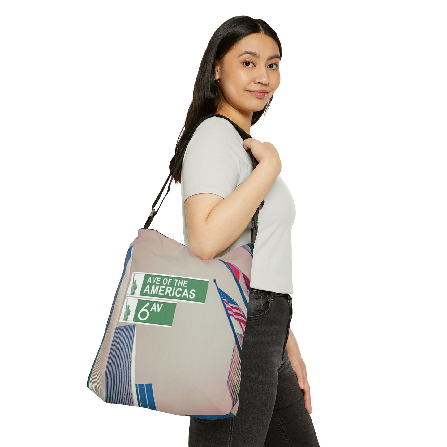 Avenue of the Americas Adjustable Tote Bag
