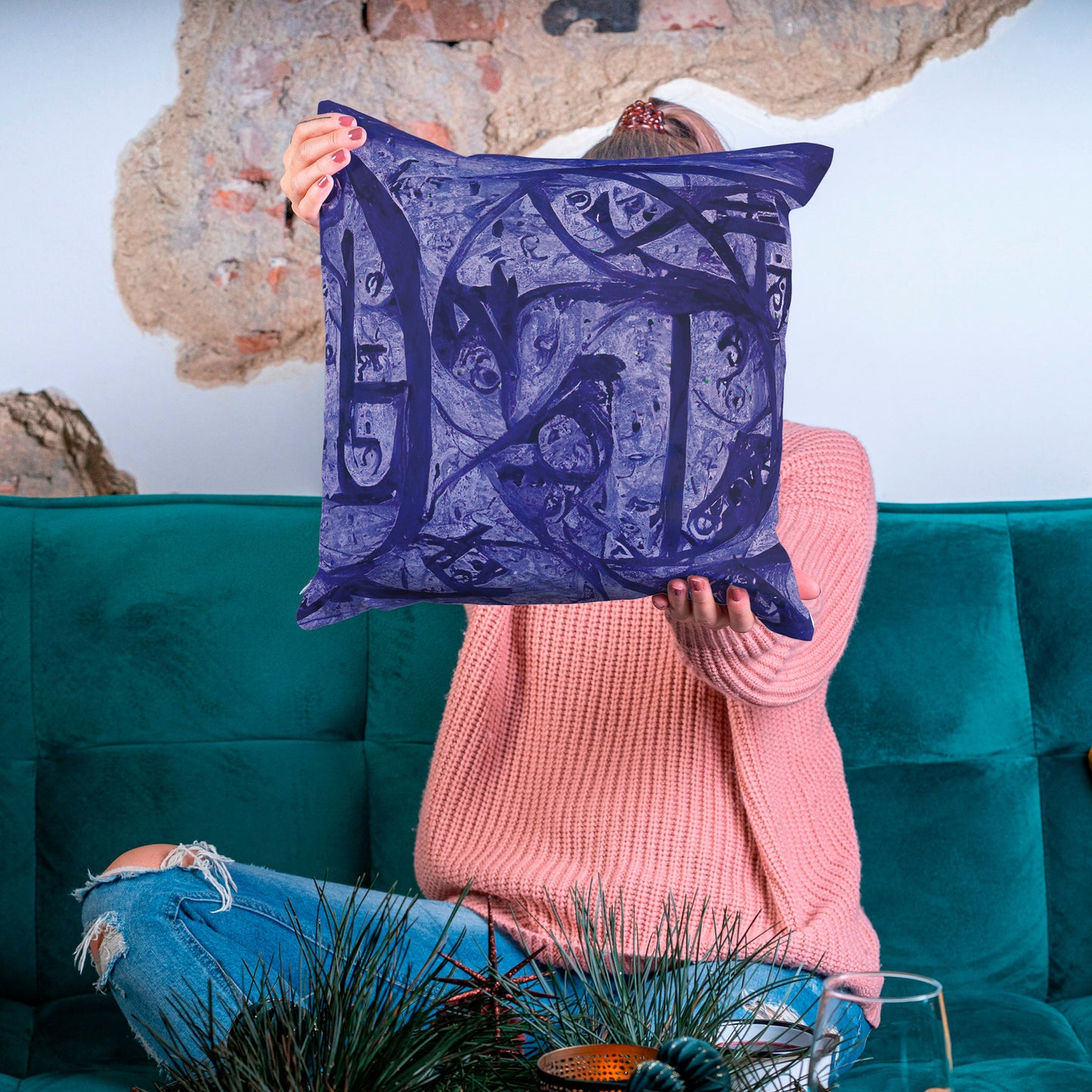 Cycles of Strength Spun Polyester Square Pillow