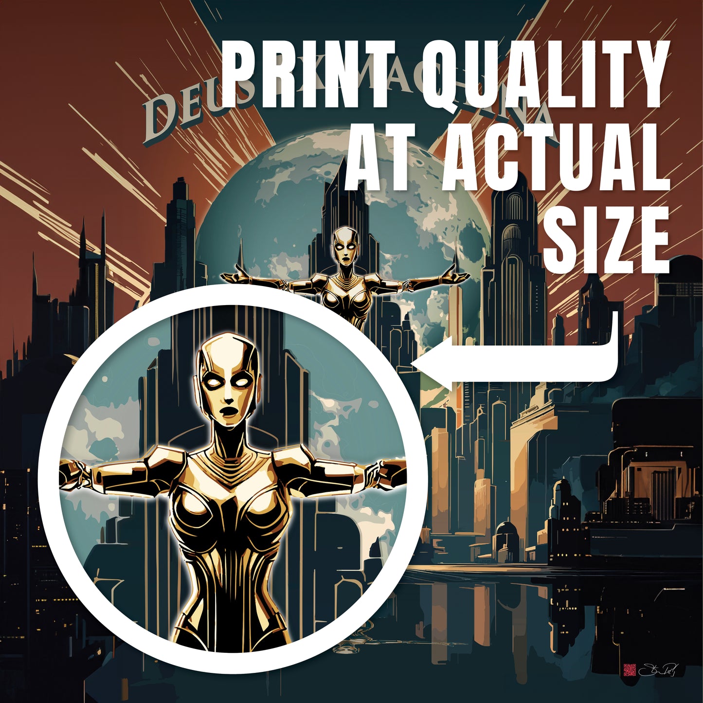 Deus Ex Machina - Framed Print - vrmediadecor.vrmedia.com.au