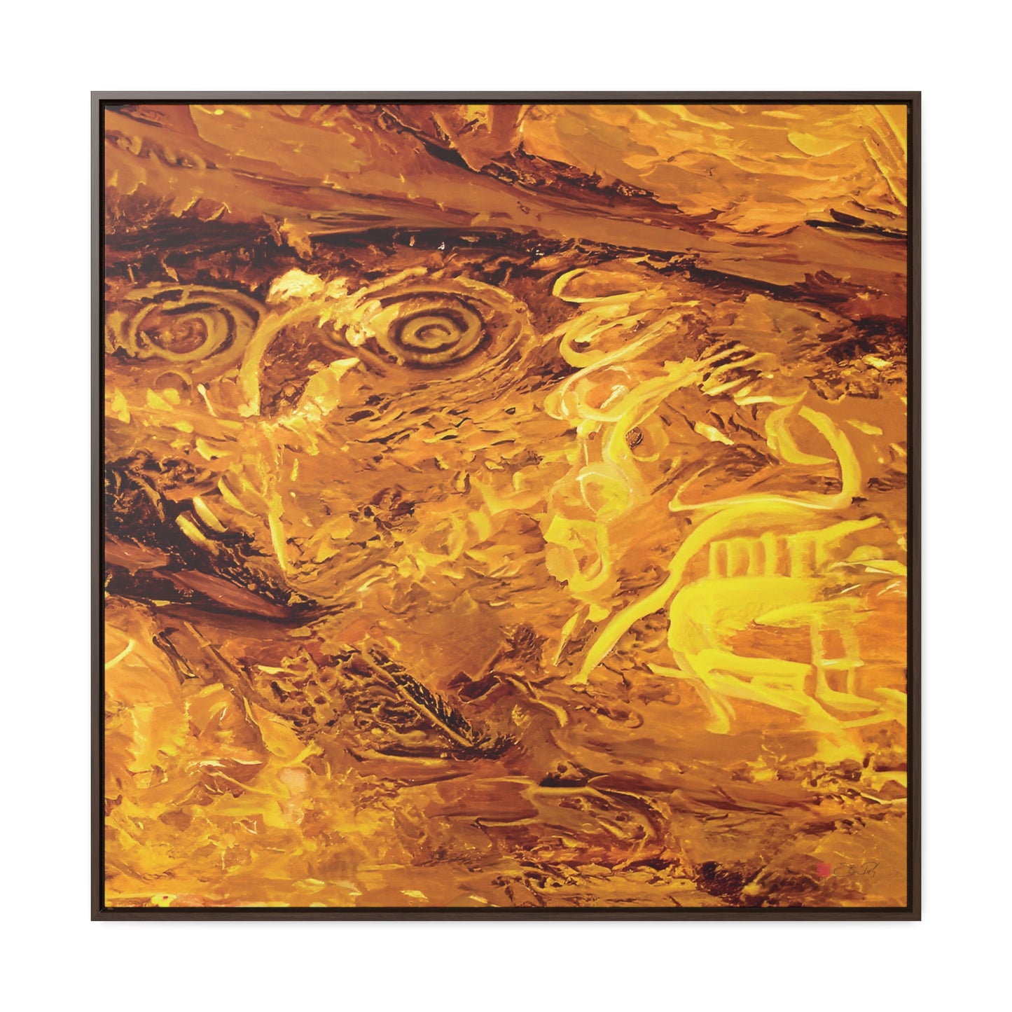 36x36" Framed Canvas Print: "Dreaming" - vrmediadecor.vrmedia.com.au