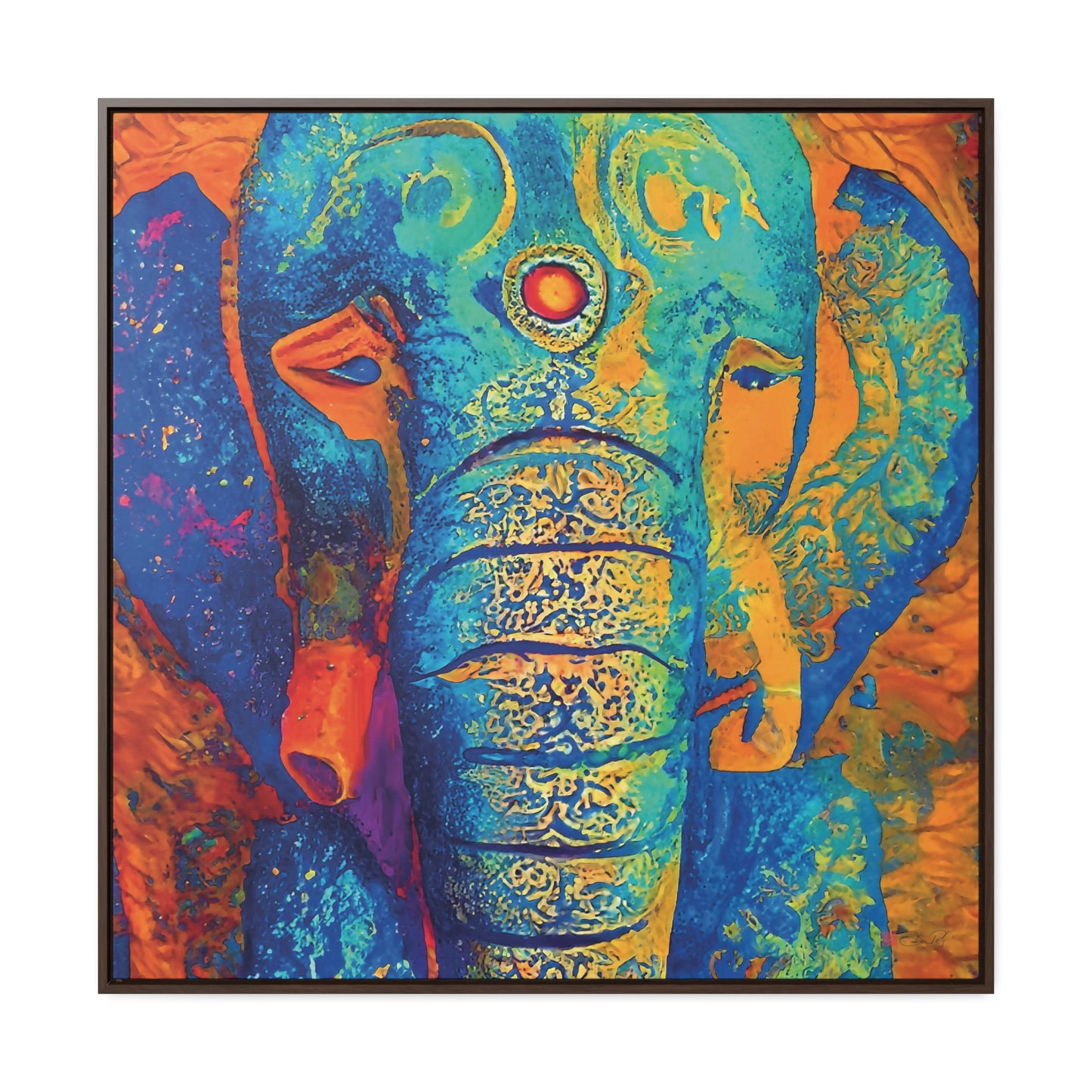 36x36" Framed Canvas Print: "Mystic Mourning" - vrmediadecor.vrmedia.com.au