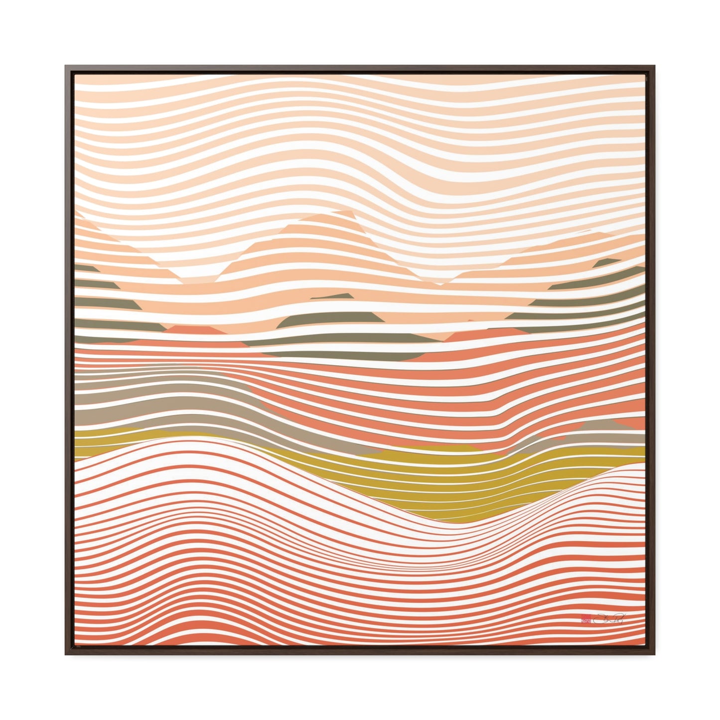 36x36" Framed Canvas Print: "Summer Heatwave" - vrmediadecor.vrmedia.com.au