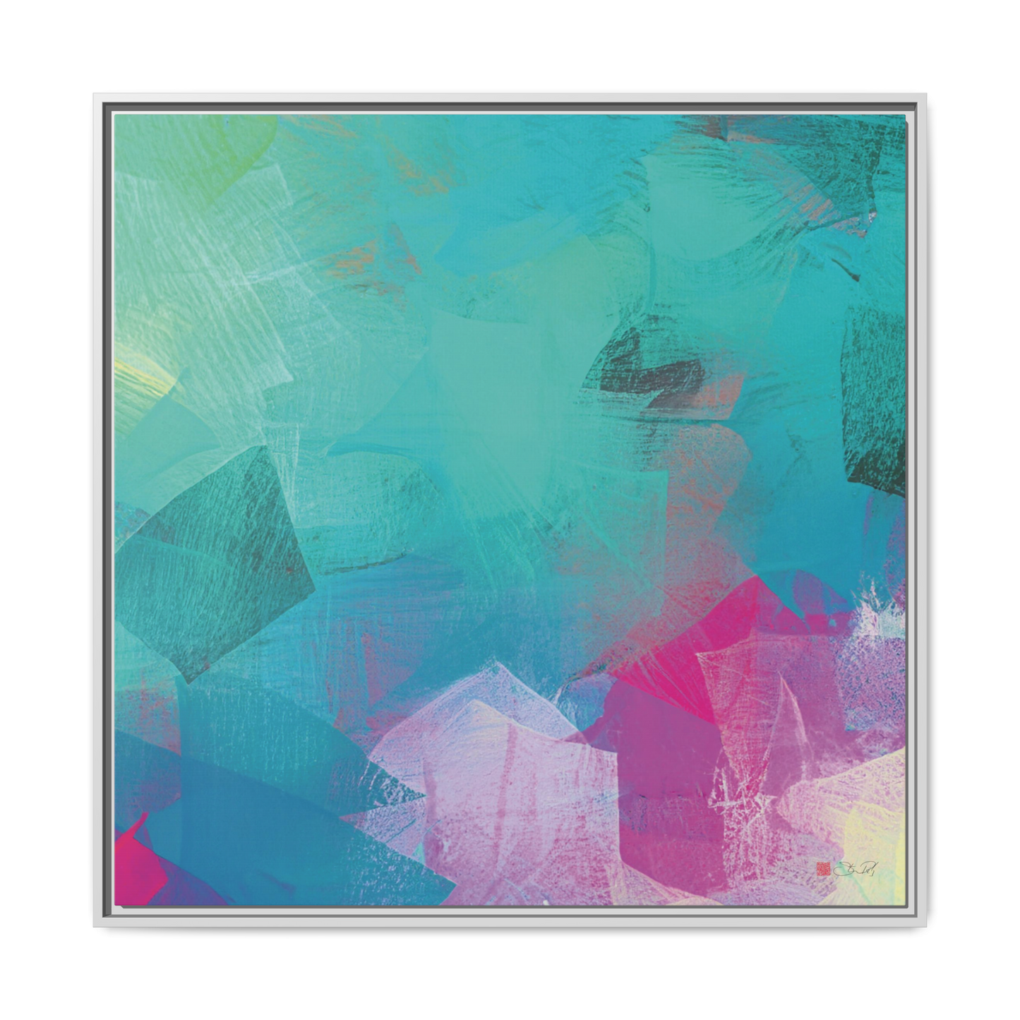 It's Raining Outside - 36x36" Framed Canvas