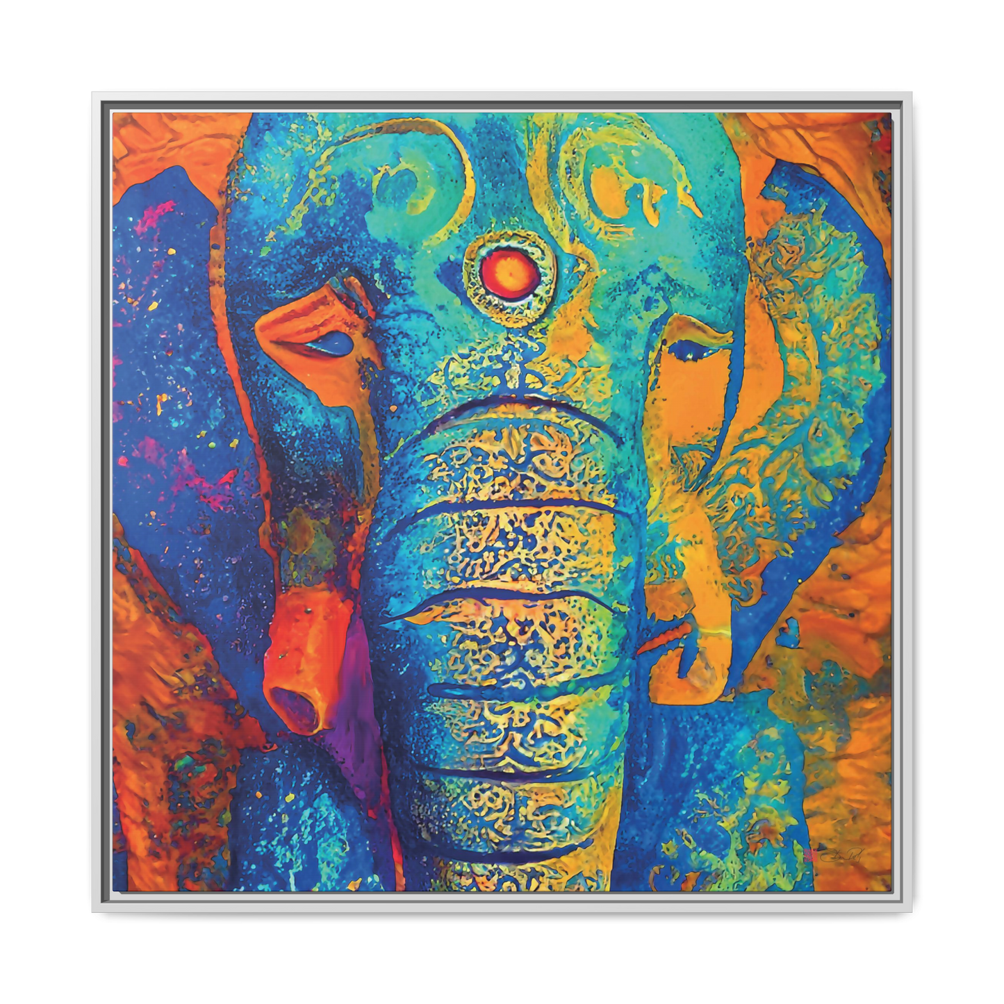 Mystic Mourning - 36x36" Framed Canvas