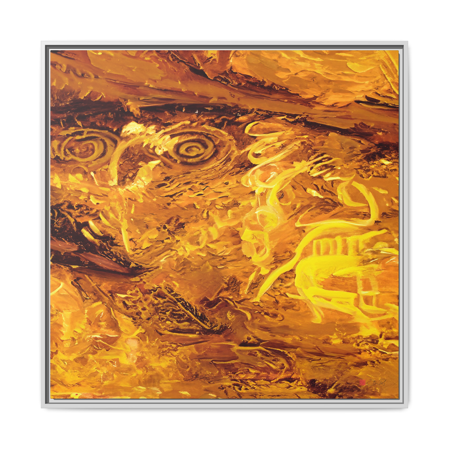 Dreaming - 36x36" Framed Canvas