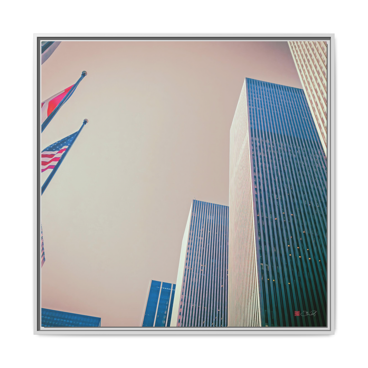 Avenue of the Americas - 36x36" Framed Canvas