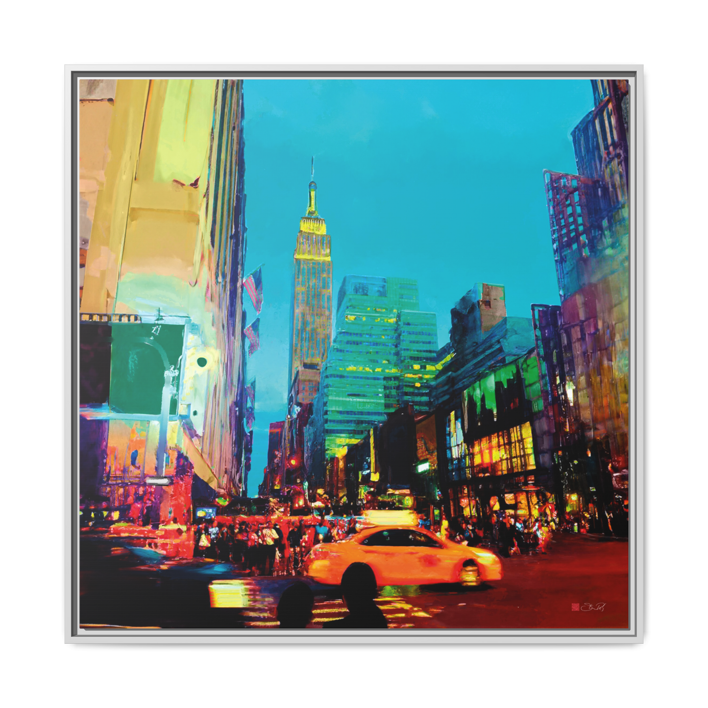 Penn Station NYC - 36x36" Framed Canvas