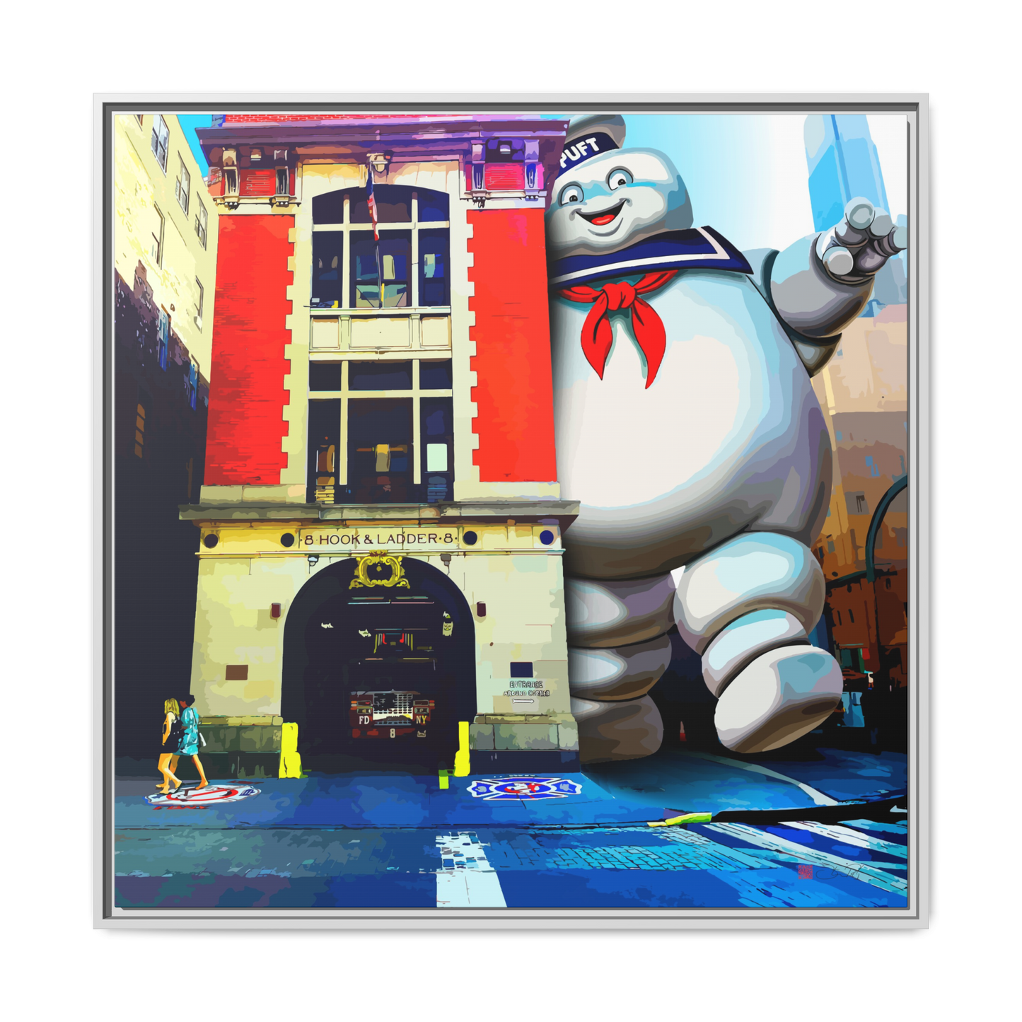 Hook & Ladder 8 - 36x36" Framed Canvas