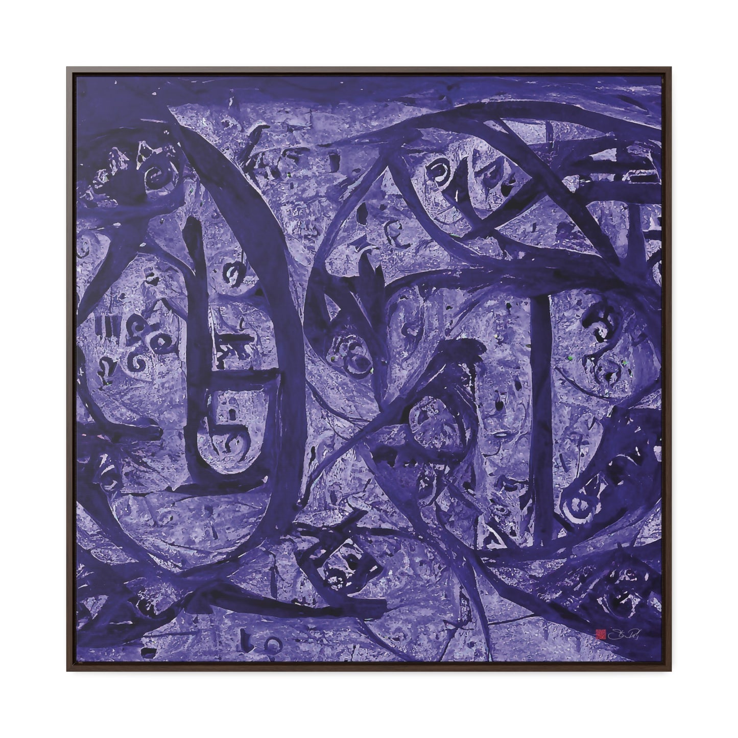 36x36" Framed Canvas Print: "Cycles of Strength" - vrmediadecor.vrmedia.com.au