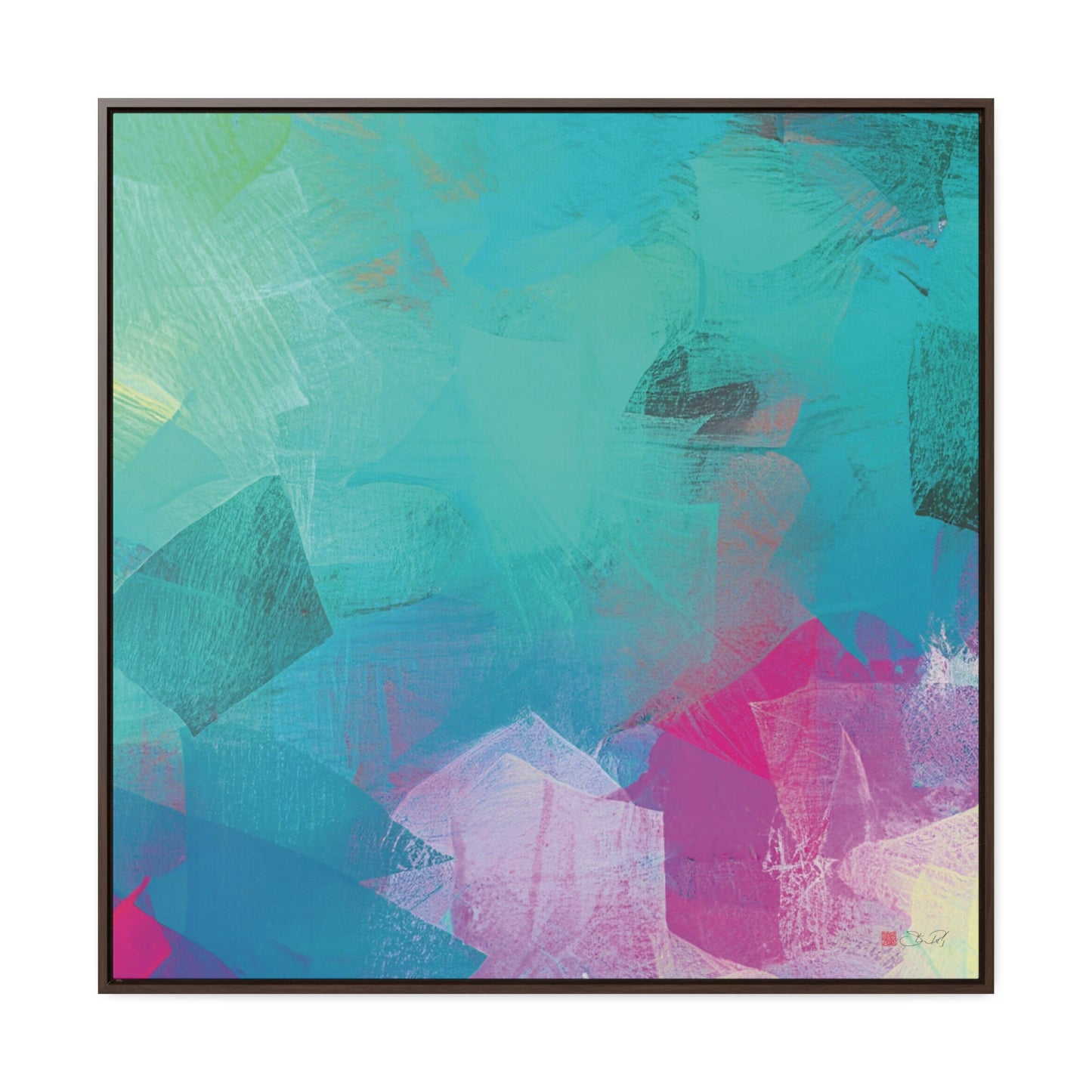 36x36" Framed Canvas Print: "It's Raining Outside" - vrmediadecor.vrmedia.com.au