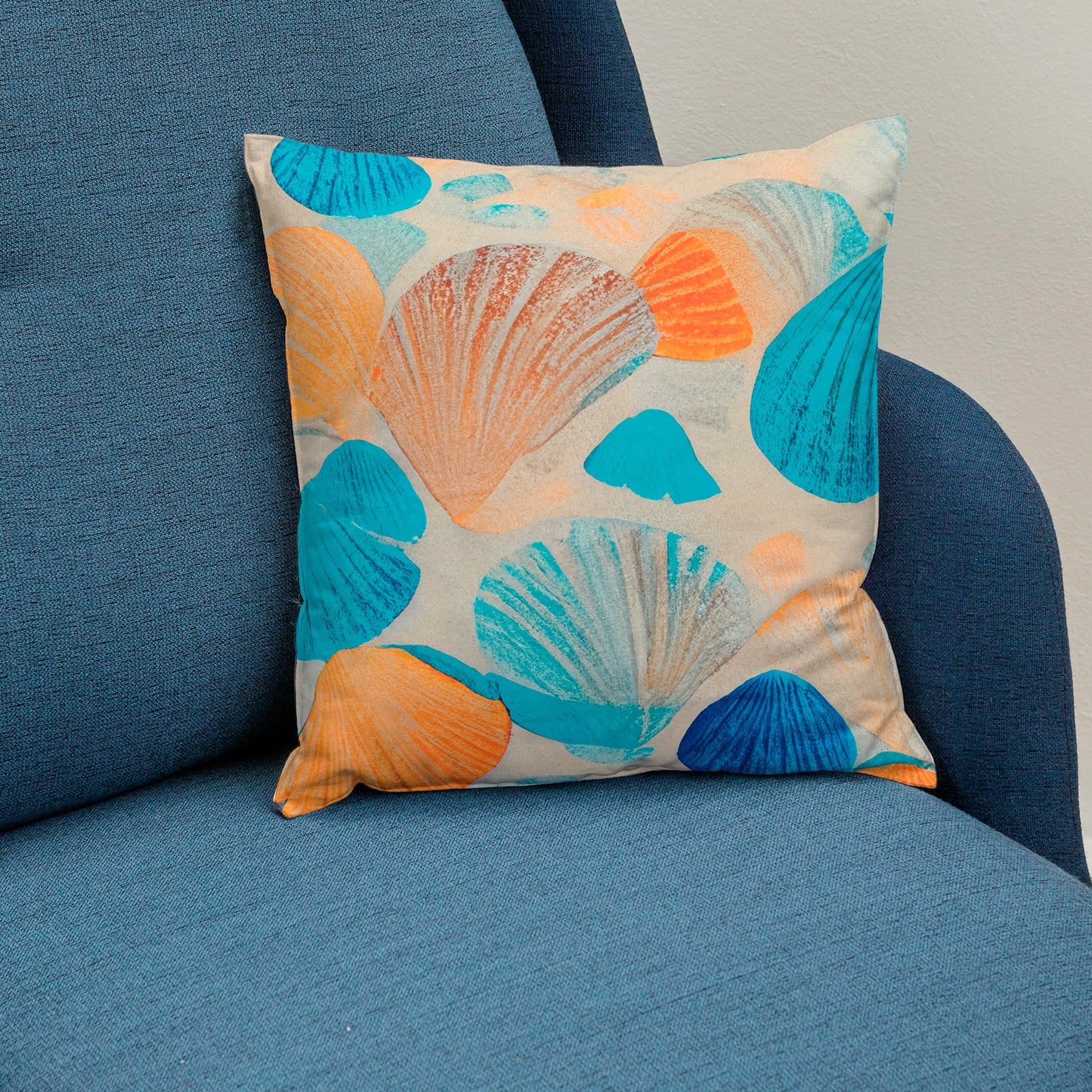 Collecting Shells Spun Polyester Square Pillow