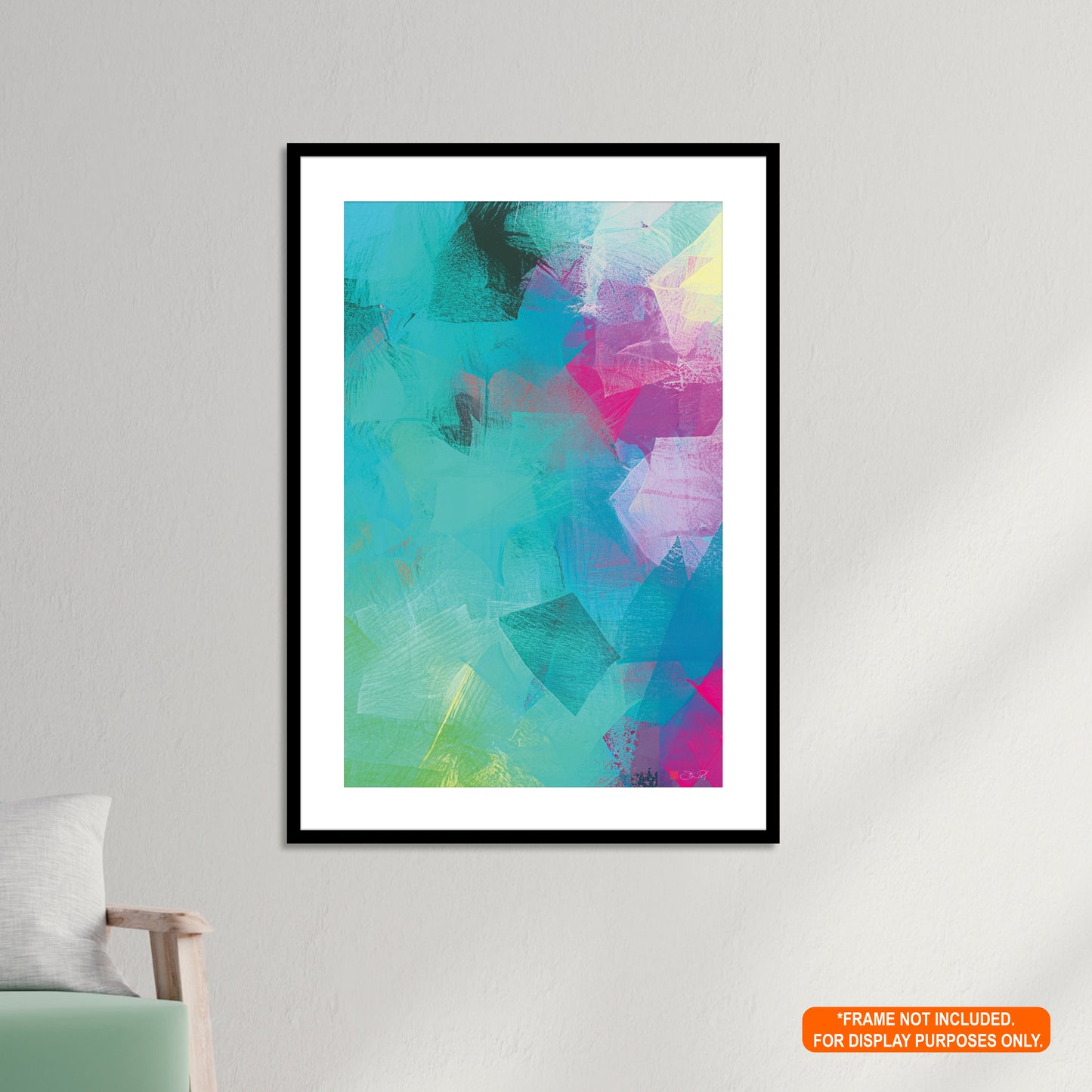 It's Raining Outside - Abstract Art Print Rolled Poster