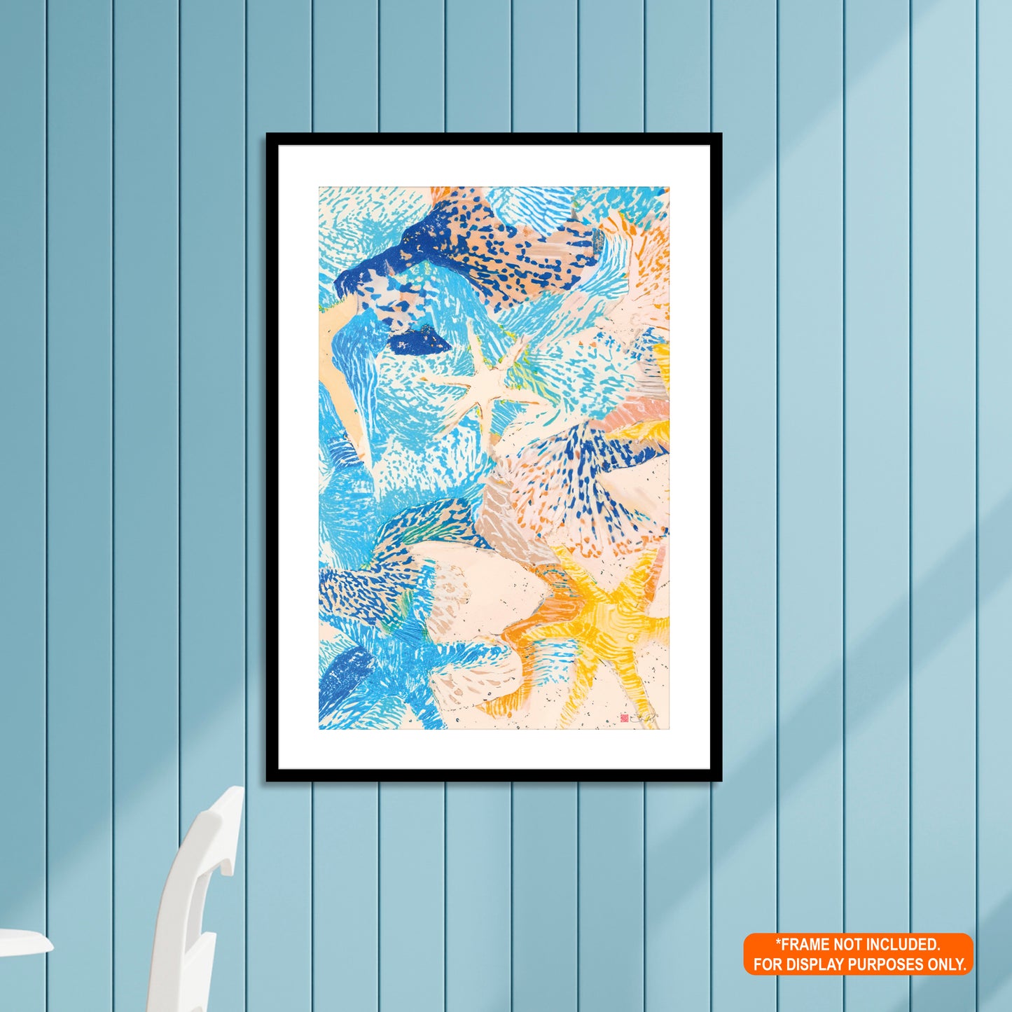 Starfish - Coastal Beach House Style Print Rolled Poster