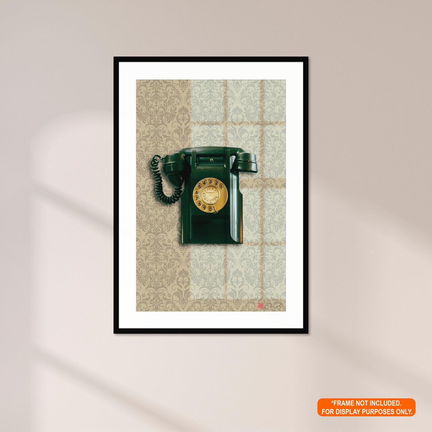Echoes of Nostalgia - Vintage Telephone Print Rolled Poster