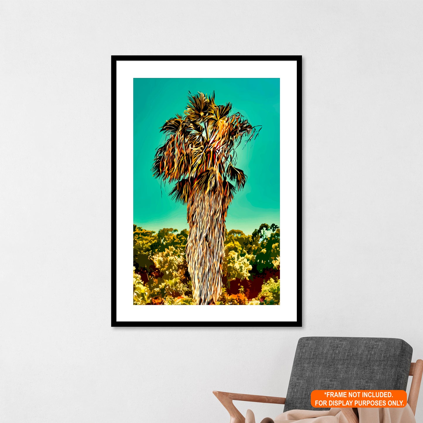 Fan Palm Capricornia - Botanical Art Rolled Poster