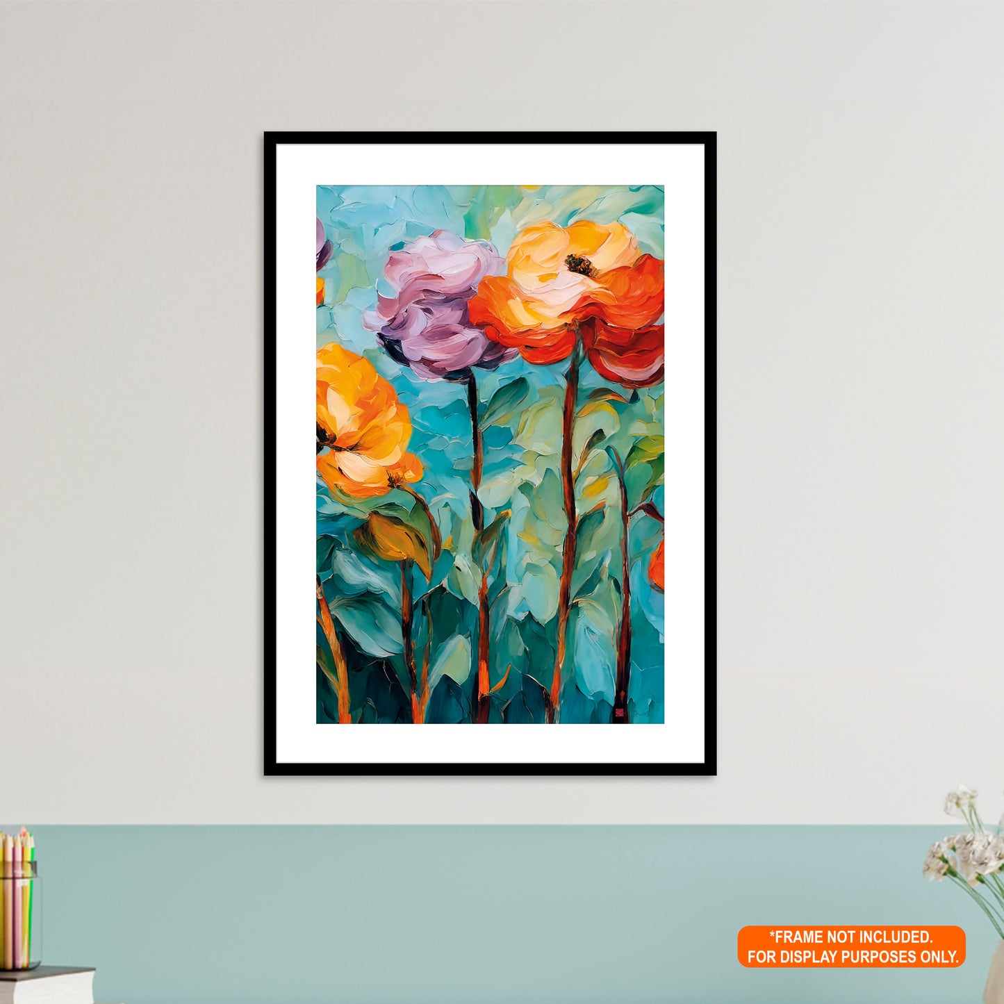 How does your garden grow? - Abstract Flowers Rolled Poster