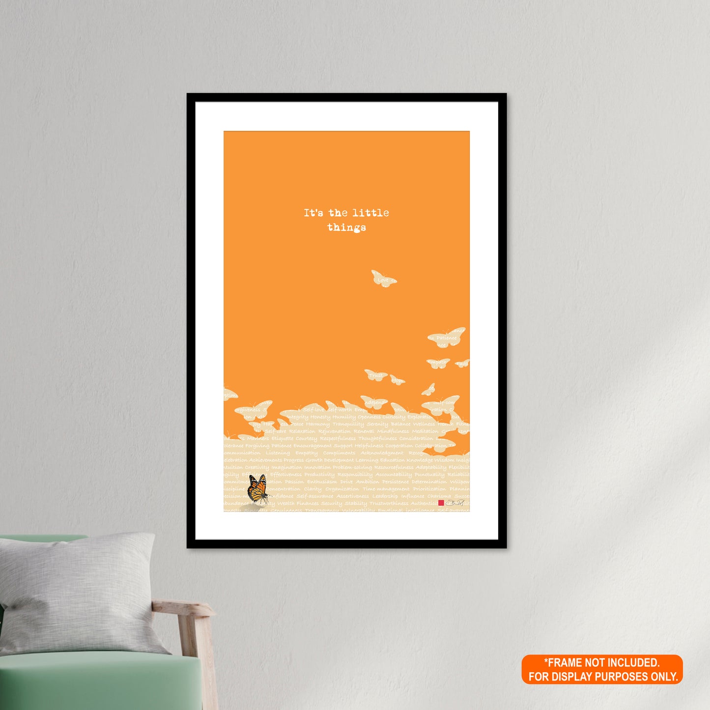 It's The Little Things - Minimalist Art Rolled Poster