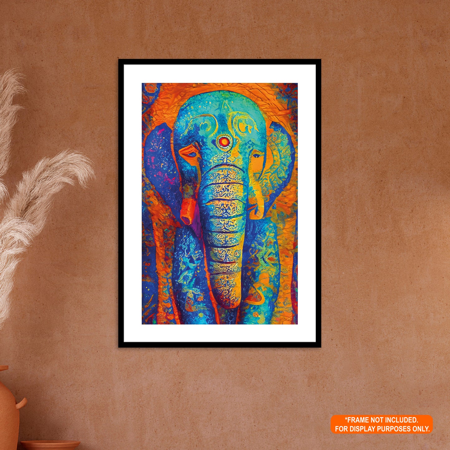 Mystic Mourning - Abstract Elephant Art Rolled Poster