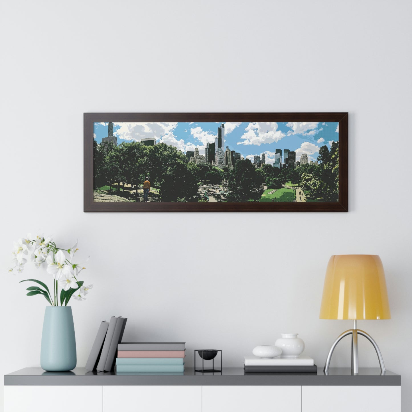 Explorer. Central Park New York United States Framed Horizontal PrintExplore Central Park in style with our "Explorer" framed horizontal print. Handmade with care, this unique and vibrant print captures the essence of a boy's imaginatPosterSteveRileyArt.comYork United States Framed Horizontal Print