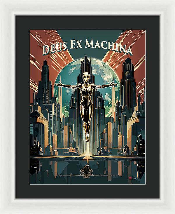 Deus Ex Machina - Framed Print - vrmediadecor.vrmedia.com.au