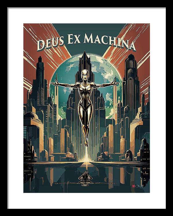 Deus Ex Machina - Framed Print - vrmediadecor.vrmedia.com.au