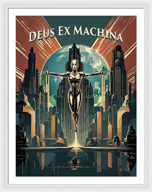 Deus Ex Machina - Framed Print - vrmediadecor.vrmedia.com.au