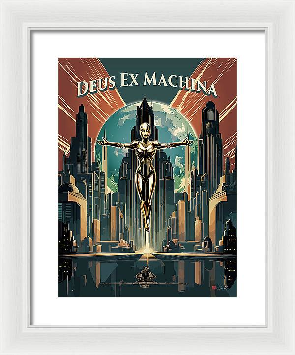 Deus Ex Machina - Framed Print - vrmediadecor.vrmedia.com.au