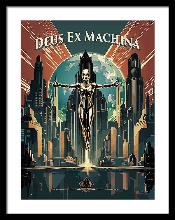 Deus Ex Machina - Framed Print - vrmediadecor.vrmedia.com.au