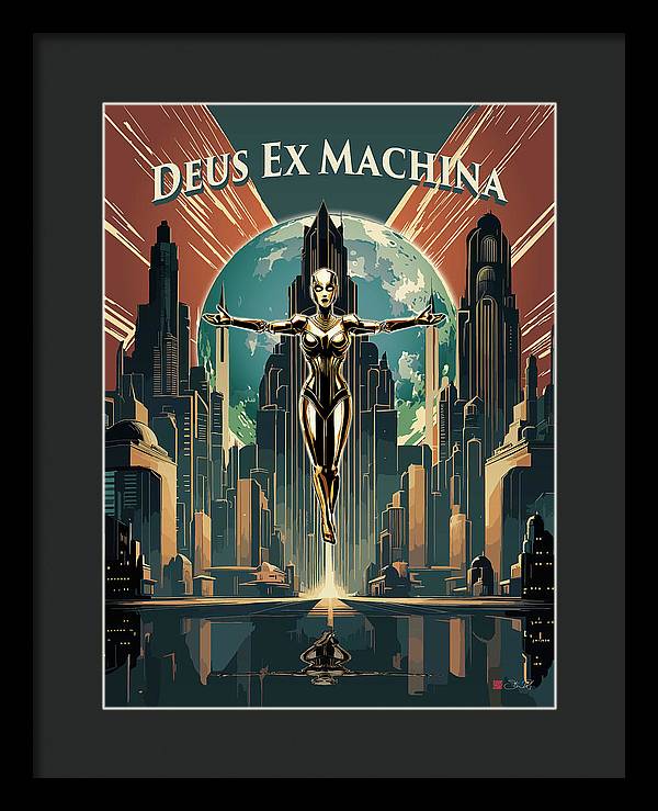 Deus Ex Machina - Framed Print - vrmediadecor.vrmedia.com.au